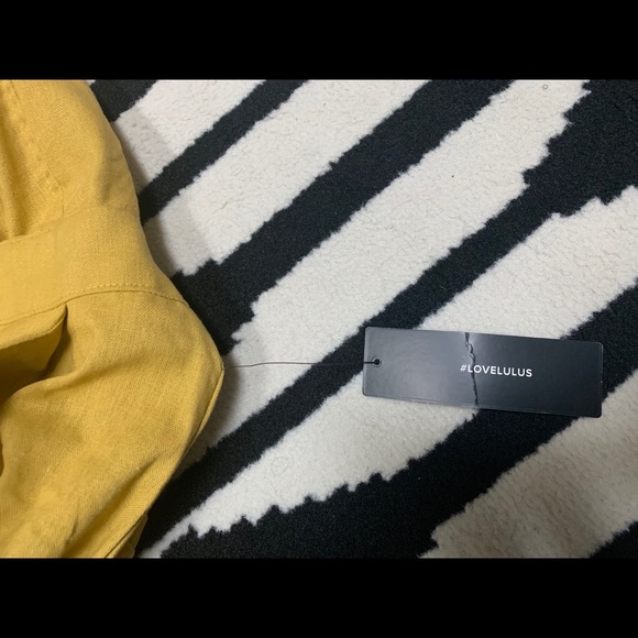 Mustard Marigold Lace Up Criss Cross Back Jumpsuit - Picture 6 of 6